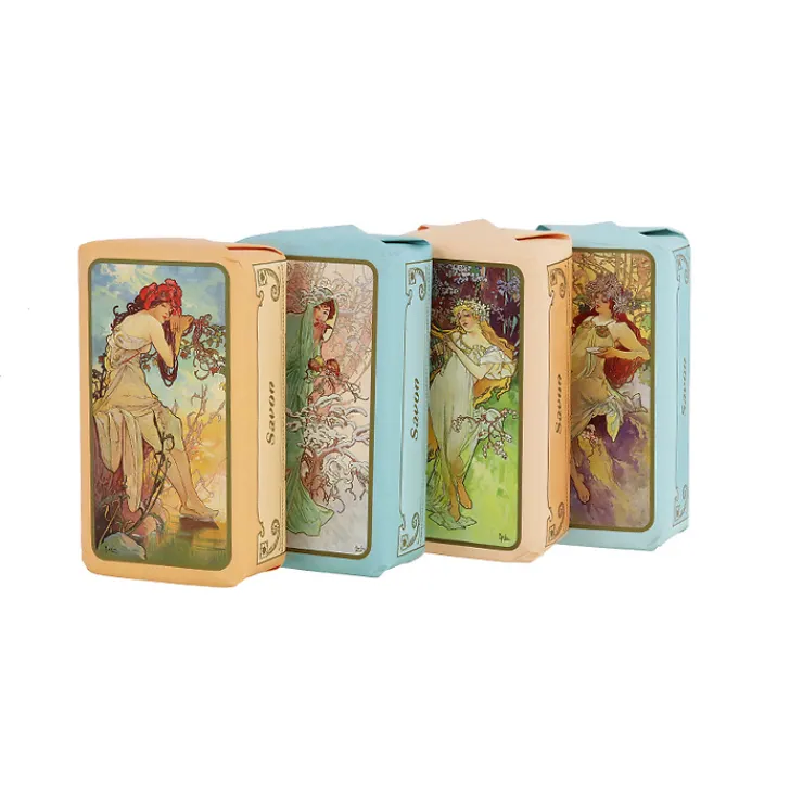 Sale Boutiques de musées Savon aromatique Alphonse Mucha - L'Hiver, 1896 - Coton, 150g