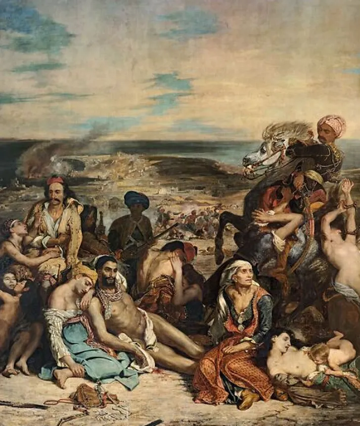 Boutiques de musées Toiles Sans Cadre|Toiles Encadrées-Scènes des massacres de Scio (toiles sans cadre)