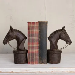 Online Boutiques de musées Serre-livres en résine Tête de cheval