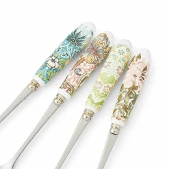 Best Boutiques de musées Set de 4 cuillères à dessert Fleurs et fruits - Morris & Co.
