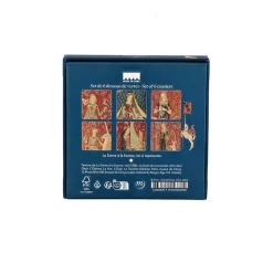 Outlet Boutiques de musées Set de 6 Dessous de verre La Dame à la licorne, les 6 tapisseries