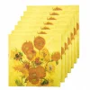 Online Boutiques de musées Set de 20 serviettes en papier Vincent van Gogh - Les tournesols - Van Gogh Museum Amsterdam®