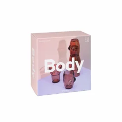 Hot Boutiques de musées Set de 4 verres empilables Corps - Brun - Doiy