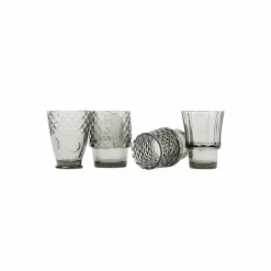 Boutiques de musées Art De La Table-Set de 4 verres empilables Koifish - Gris - Doiy