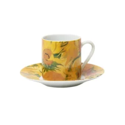 Boutiques de musées Art De La Table-Set expresso Vincent van Gogh - Les tournesols - Van Gogh Museum Amsterdam®