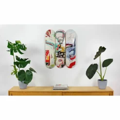 Boutiques de musées Art De La Maison-Skateboards Triptyque Jean-Michel Basquiat - Untitled (Rotterdam), 1982 - The Skateroom