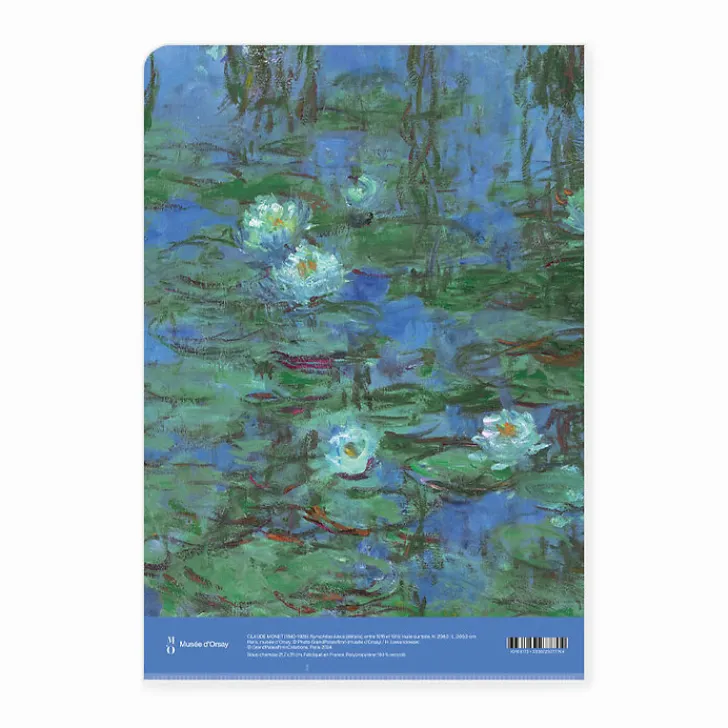 Boutiques de musées Chemises Et Sous-Chemises-Sous-chemise A4 Claude Monet - Nymphéas bleus, entre 1916 et 1919