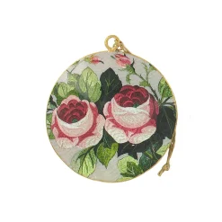 Boutiques de musées Décorations De Noël-Suspension 2 roses Marie-Antoinette