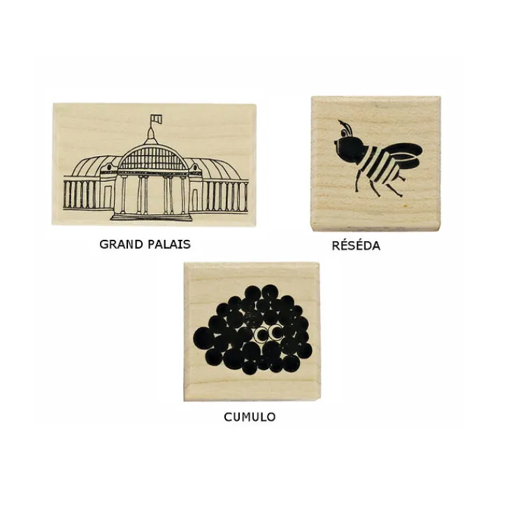 Sale Boutiques de musées Tampons en bois Cumulo & Réséda - Grand Palais