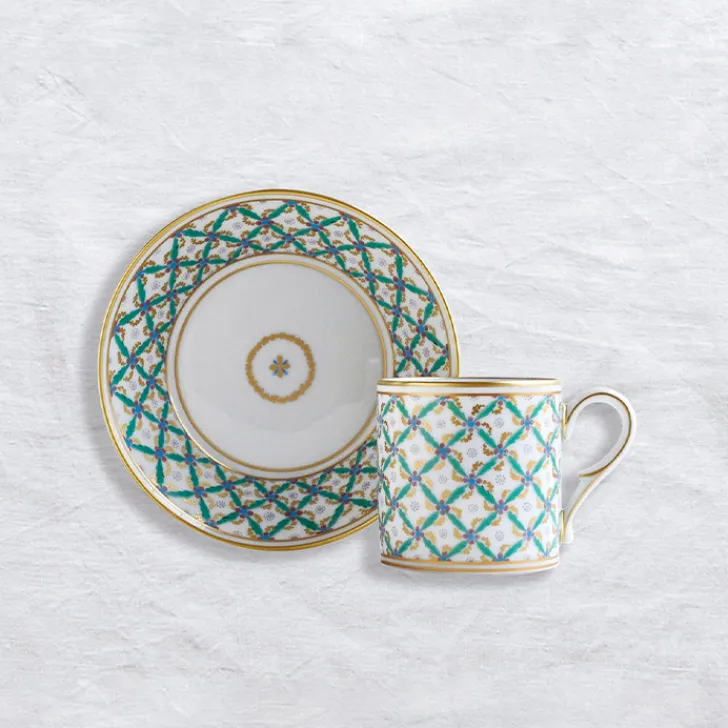 Clearance Boutiques de musées Tasse et soucoupe Quadrille vert