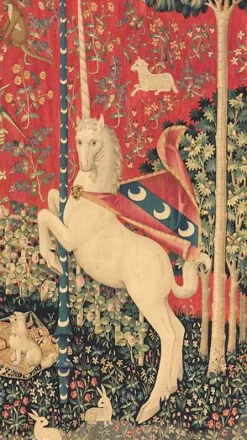 Discount Boutiques de musées Tenture de la Dame à la Licorne : le Goût (affiches d'art encadrées)