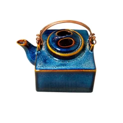 Boutiques de musées Art De La Table-Théière carrée - Bleu océan - ZaoZam