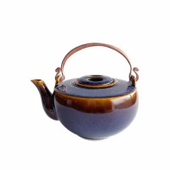 New Boutiques de musées Théière demi-lune 450ml Bleu océan