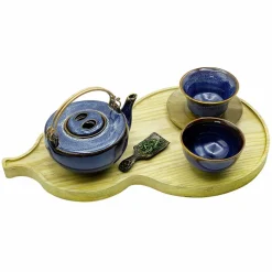 New Boutiques de musées Théière demi-lune 450ml Bleu océan