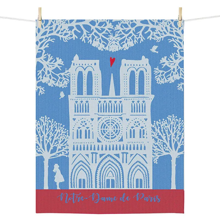 Boutiques de musées Art De La Maison-Torchon brodé Notre-Dame de Paris - 50x70cm