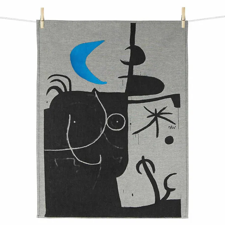 Boutiques de musées Art De La Table-Torchon Joan Miró - Femme devant la lune II