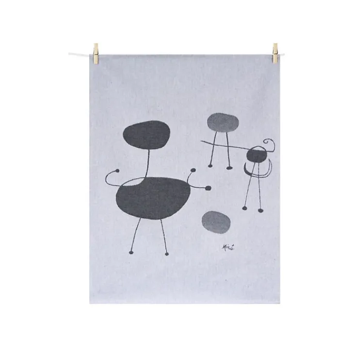 Boutiques de musées Torchon Joan Miró - Personnage, oiseaux devant le soleil