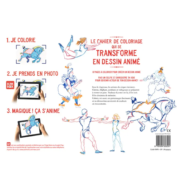 Boutiques de musées Loisirs Créatifs-Toulouse-Lautrec Le cirque - Cahier de dessin animé