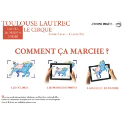 Boutiques de musées Loisirs Créatifs-Toulouse-Lautrec Le cirque - Cahier de dessin animé