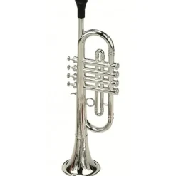 Boutiques de musées Jouets-Trompette à 4 pistons métallisée - Instrument de musique pour enfant