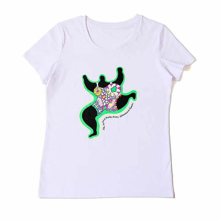 Outlet Boutiques de musées T-shirt blanc Femme Niki de Saint Phalle - Leaping Nana