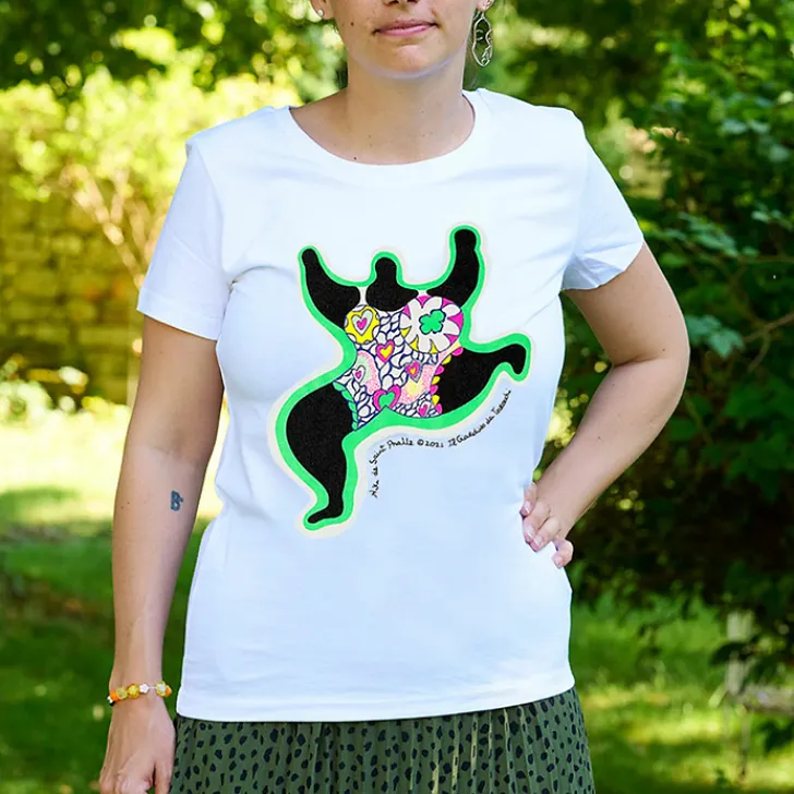 Outlet Boutiques de musées T-shirt blanc Femme Niki de Saint Phalle - Leaping Nana