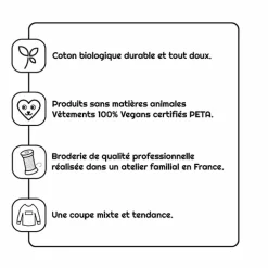 Hot Boutiques de musées T-shirt brodé Liberté - Gris