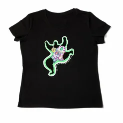 Boutiques de musées T-Shirts Et Sweats-T-shirt noir Femme Niki de Saint Phalle - Leaping Nana