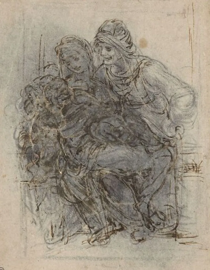 Discount Boutiques de musées Étude de composition pour la Sainte Anne (panneaux aluminium)