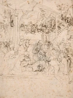 Hot Boutiques de musées Étude de composition pour l'Adoration des Mages (panneaux aluminium)