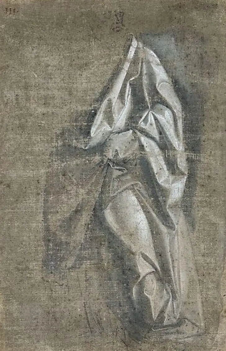 Best Boutiques de musées Étude de draperie, figure debout ou Draperie Jabach III (panneaux aluminium)