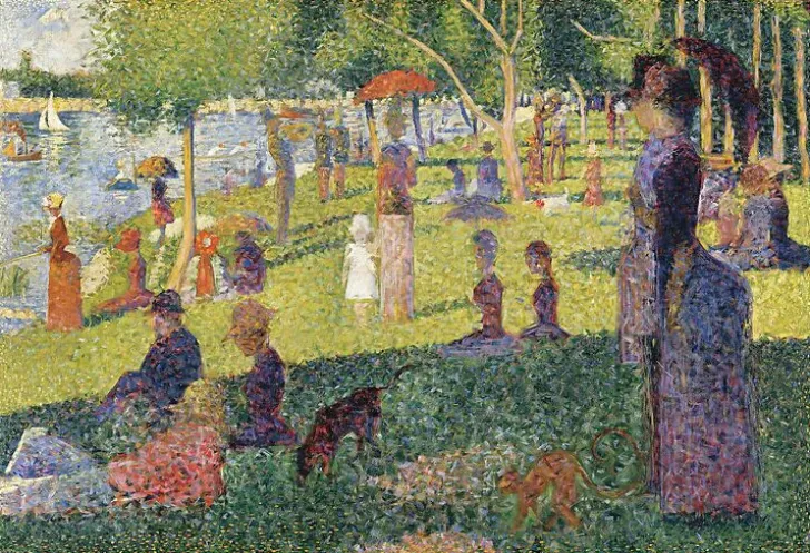 Hot Boutiques de musées Étude pour « Un dimanche à la Grande Jatte » (panneaux aluminium)