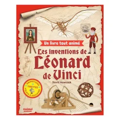 Boutiques de musées Livres Jeunesse-Un livre tout animé - Les inventions de Léonard De Vinci