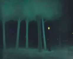 Boutiques de musées Panneaux Aluminium|Toiles Encadrées-Un parc dans la nuit (panneaux aluminium)