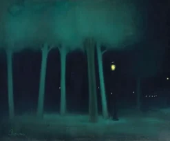 Boutiques de musées Panneaux Aluminium|Panneaux Acryliques-Un parc la nuit (détail) (panneaux aluminium)