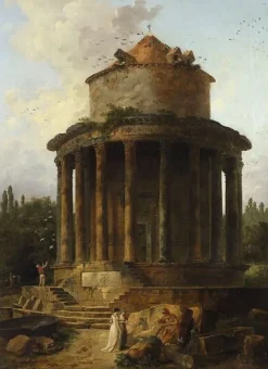 Hot Boutiques de musées Un temple circulaire jadis dédié (toiles sans cadre)