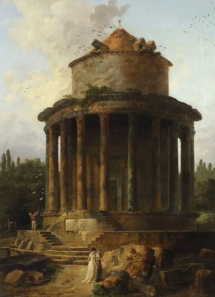 Hot Boutiques de musées Un temple circulaire jadis dédié (toiles sans cadre)