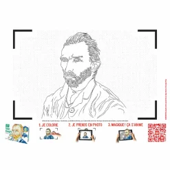 Boutiques de musées Loisirs Créatifs|Livres Jeunesse-Van Gogh - Cahier de dessin animé