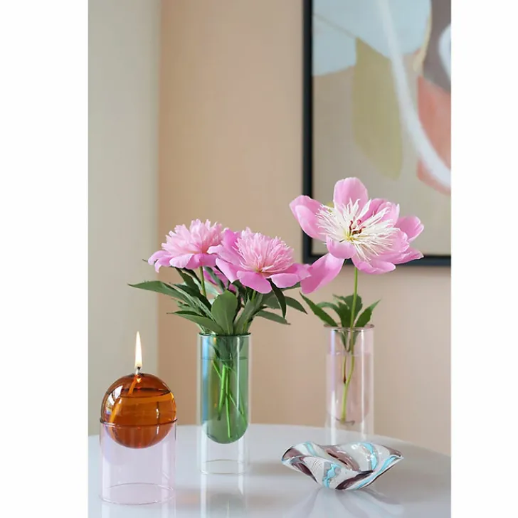 Boutiques de musées Design|Art De La Maison-Vase en forme de tube Bleu 16 cm