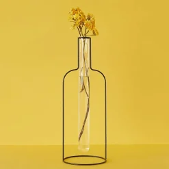 New Boutiques de musées Vase Silhouette Bouteille XL Noir - Balvi