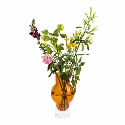 New Boutiques de musées Vase tube Bulle - Ambre