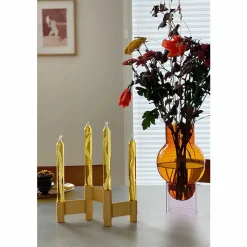 New Boutiques de musées Vase tube Bulle - Ambre