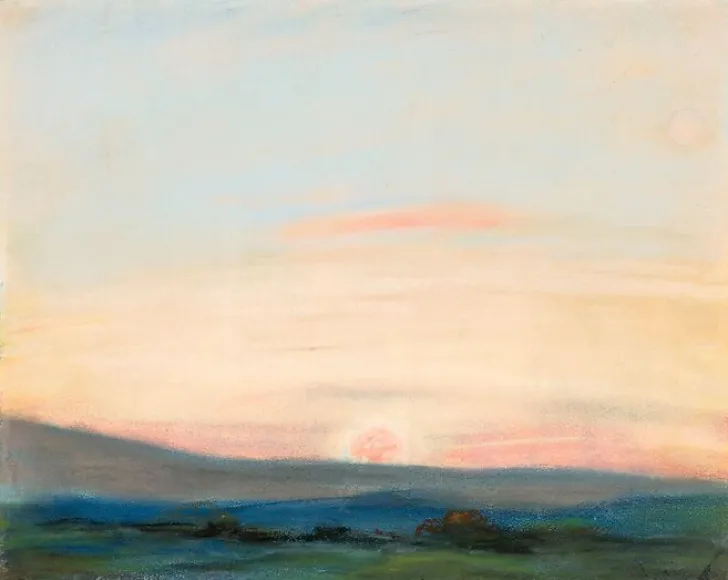 Boutiques de musées Panneaux Aluminium|Panneaux Acryliques-Vaste plaine sous un grand ciel, au soleil couchant (panneaux aluminium)