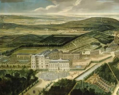 Boutiques de musées Panneaux Aluminium|Toiles Encadrées-Vue cavalière du château, jardins bas et de la ville de Saint-Cloud (panneaux aluminium)